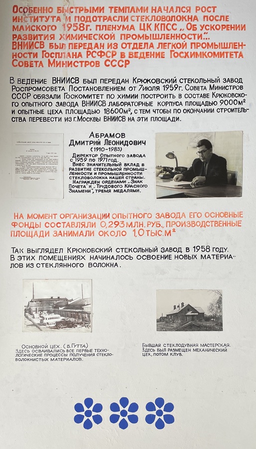 Рост института и подотрасли стекловолокна после Майского пленума ЦК КПСС 1958 года